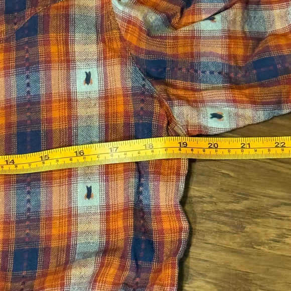 Rod’s Ladies Western Shirt Plaid Long Sleeve Medium - Picture 6 of 6